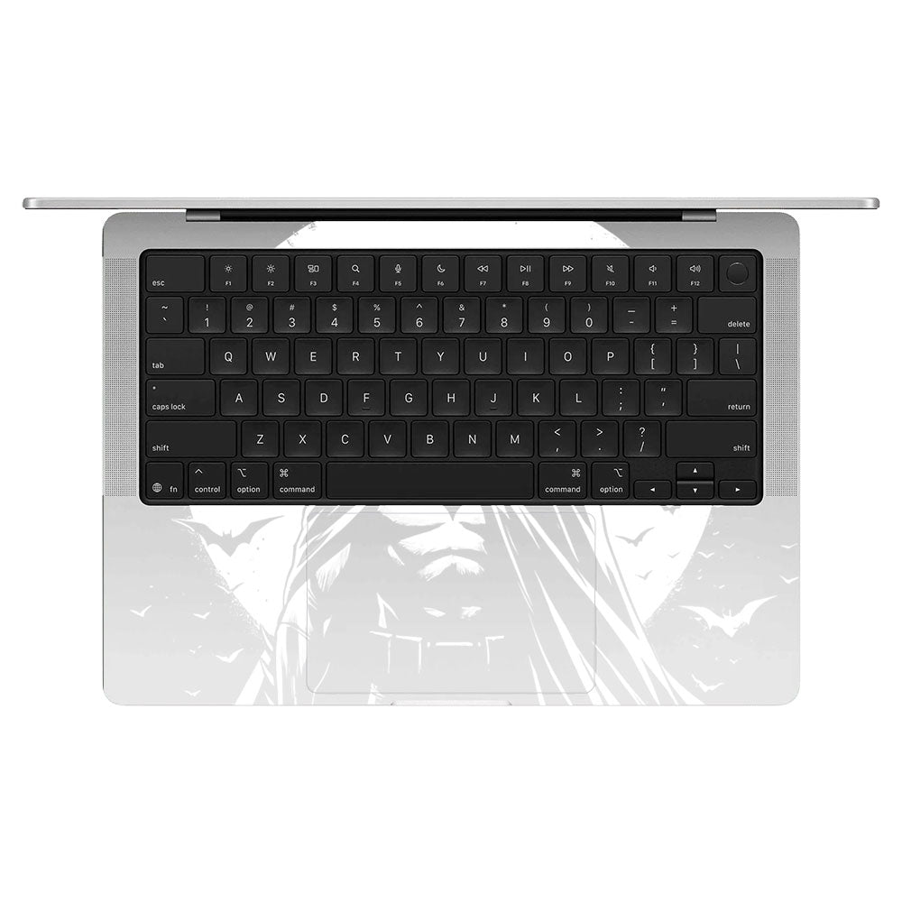 Transparent Dark Knight Moon Rise Macbook Pro 14 M5 Pro/Max 2026 Laptop Skin