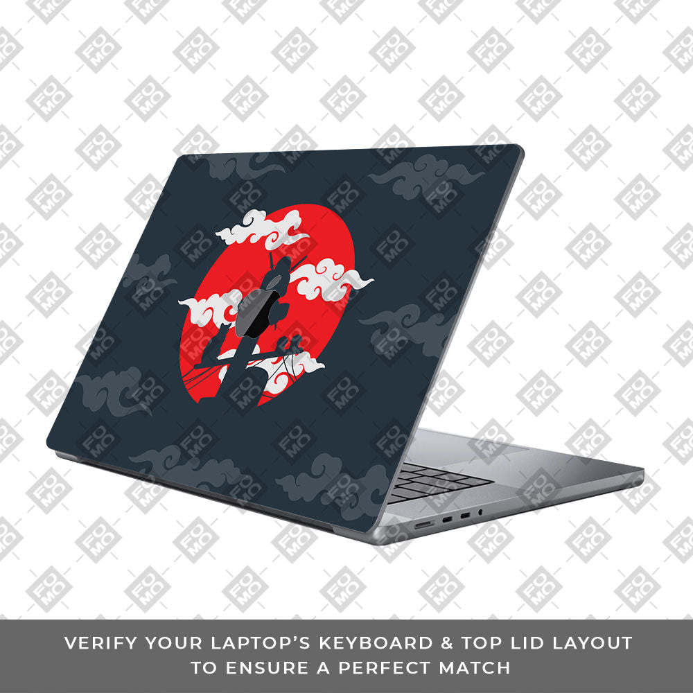 Itachi Uchiha MacBook Pro 14 M5 2025 3D Laptop Skin