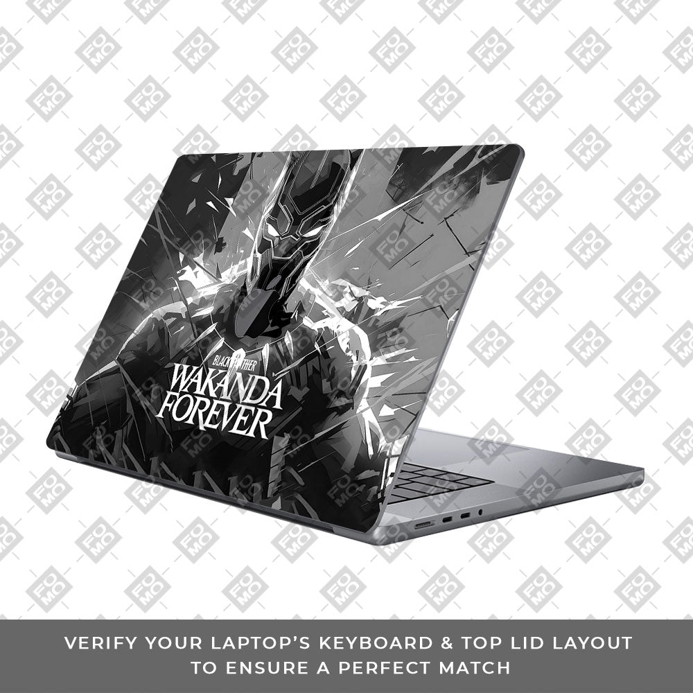 Black Panther Wakanda Forever MacBook Pro 14 M5 2025 3D Laptop Skin