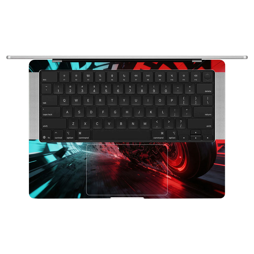 Batman's Cyber Pursuit MacBook Pro 14 M5 2025 3D Laptop Skin