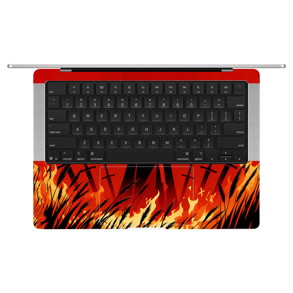 Knight of Flames MacBook Pro 14 M5 Pro/Max 2026 3D Laptop Skin