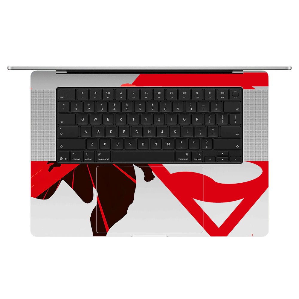 Transparent Man of Steel Macbook Pro 16 M5 Pro/Max 2026 Laptop Skin