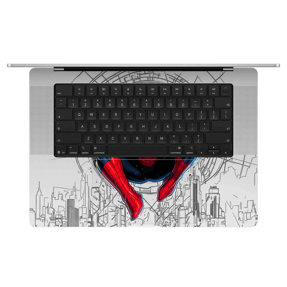 Transparent Web of Destiny Macbook Pro 16 M5 Pro/Max 2026 Laptop Skin