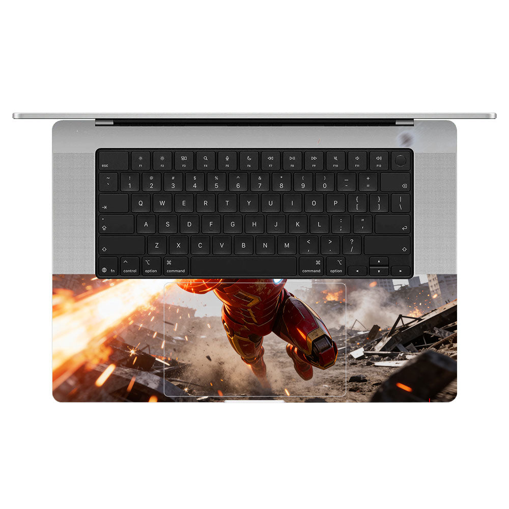 Transparent Iron Fist Macbook Pro 16 M5 Pro/Max 2026 Laptop Skin