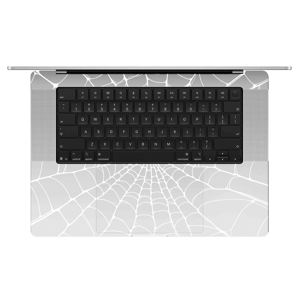 Transparent Spider Web Vortex Macbook Pro 16 M5 Pro/Max 2026 Laptop Skin