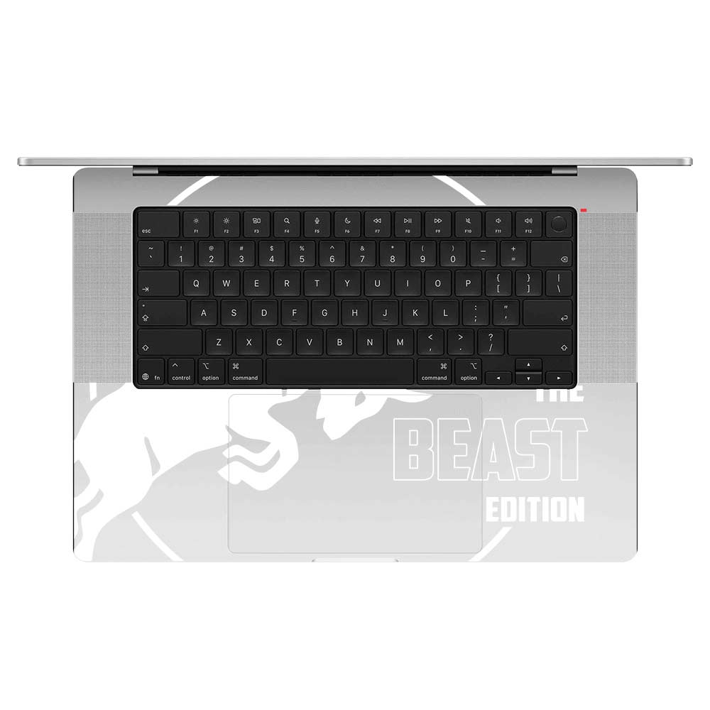 Transparent Red Bull The Beast Edition Macbook Pro 16 M5 Pro/Max 2026 Laptop Skin