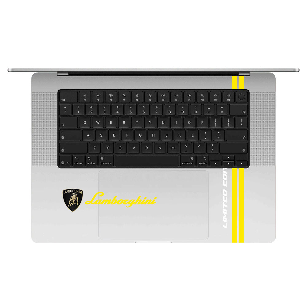 Transparent Lamborghini Speed Edition Macbook Pro 16 M5 Pro/Max 2026 Laptop Skin