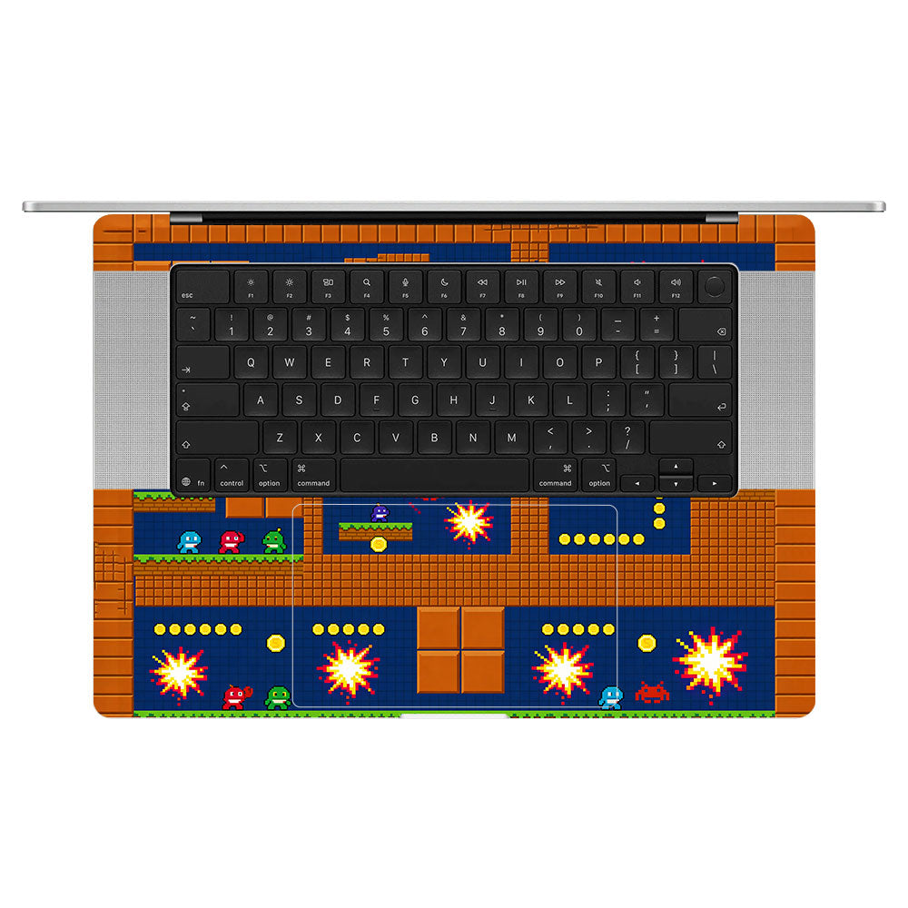 Pixelated Retro Arcade MacBook Pro 16 M5 Pro/Max 2026 3D Laptop Skin