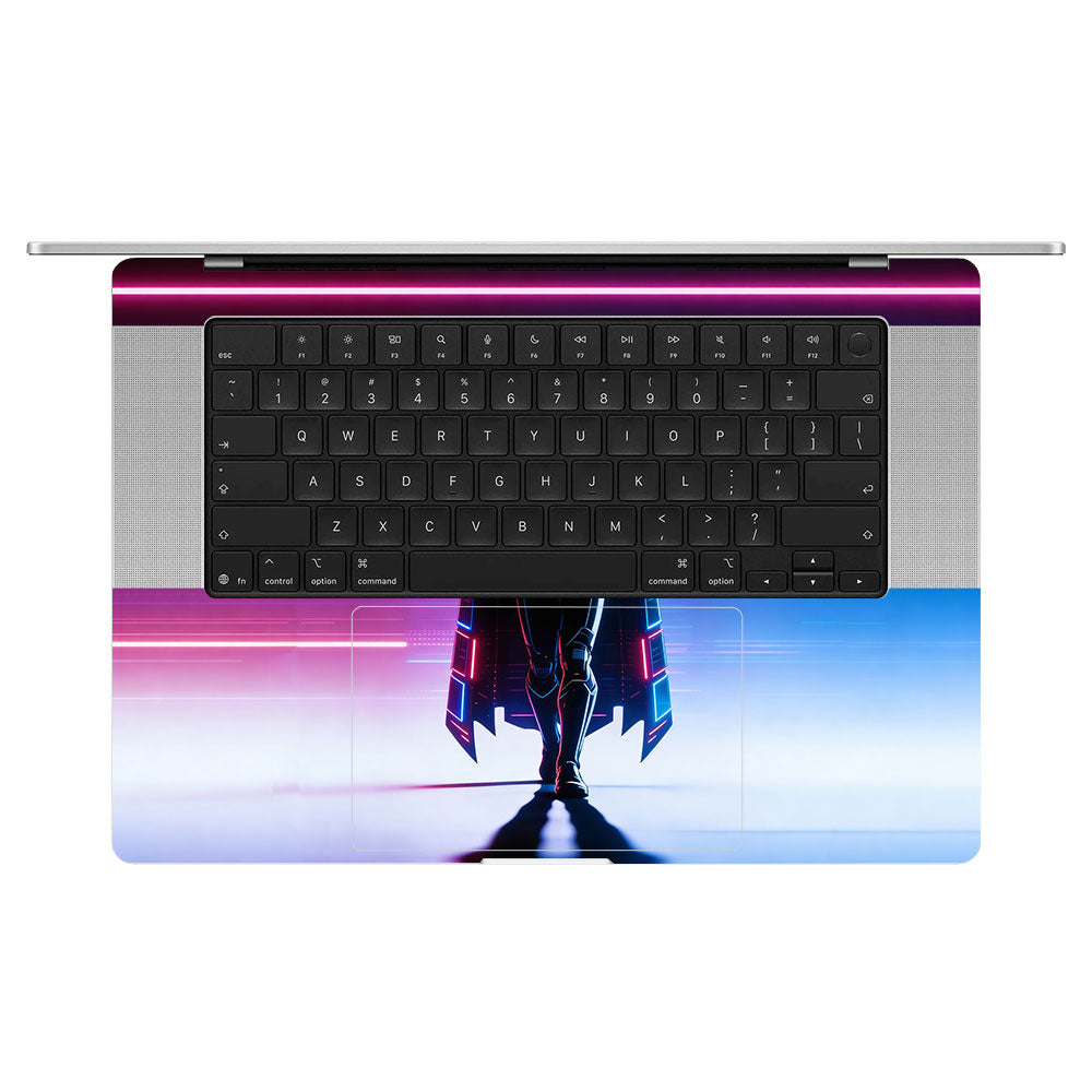 Superhero Neon Streaks MacBook Pro 16 M5 Pro/Max 2026 3D Laptop Skin