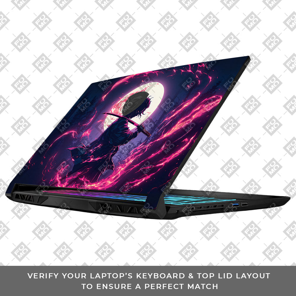 Tanjiro's Flame of Ember MSI Katana 15 B13V Laptop Skin