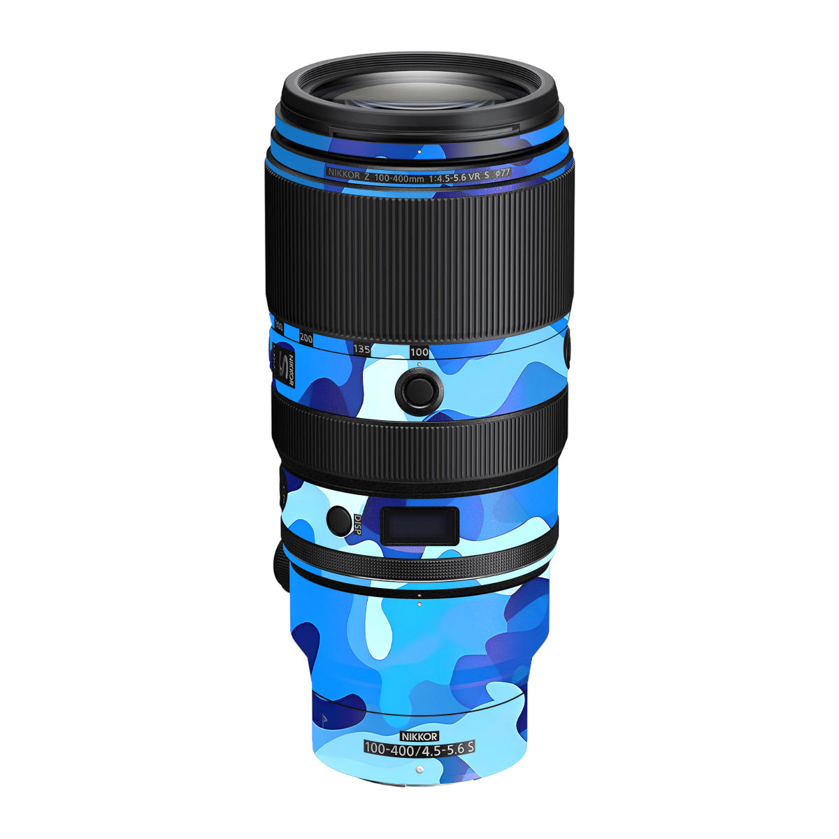 Arctic Blue Camo Pattern Nikon Nikkor Z 100-400mm F/4.5-5.6 VR S Camera Lens Skin