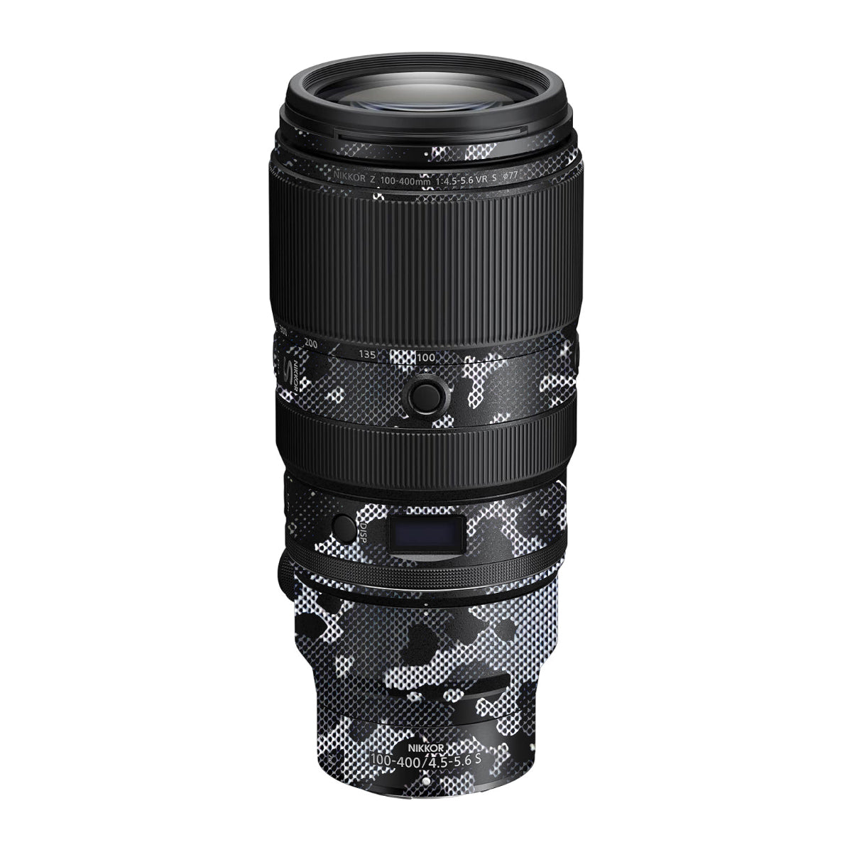 Stealth Grey Camo Nikon Nikkor Z 100-400mm F/4.5-5.6 VR S Camera Lens Skin