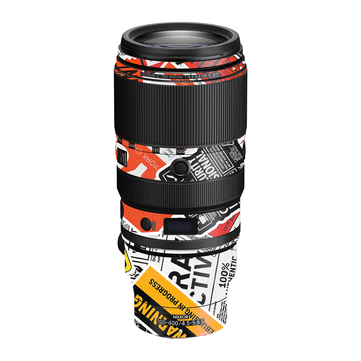 Tech Aesthetic Sticker Collage Nikon Nikkor Z 100-400mm F/4.5-5.6 VR S Camera Lens Skin