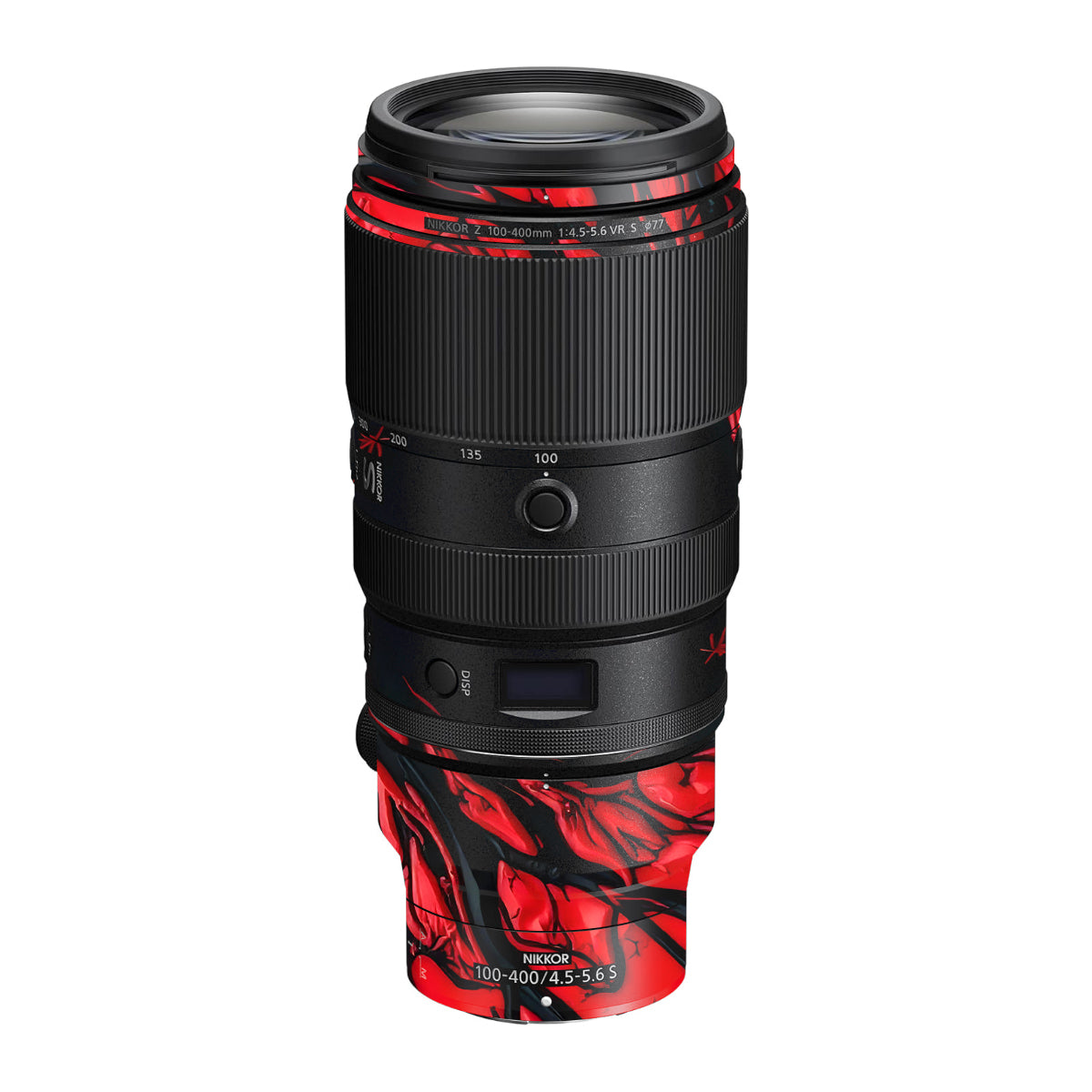 Venom Red Nikon Nikkor Z 100-400mm F/4.5-5.6 VR S Camera Lens Skin