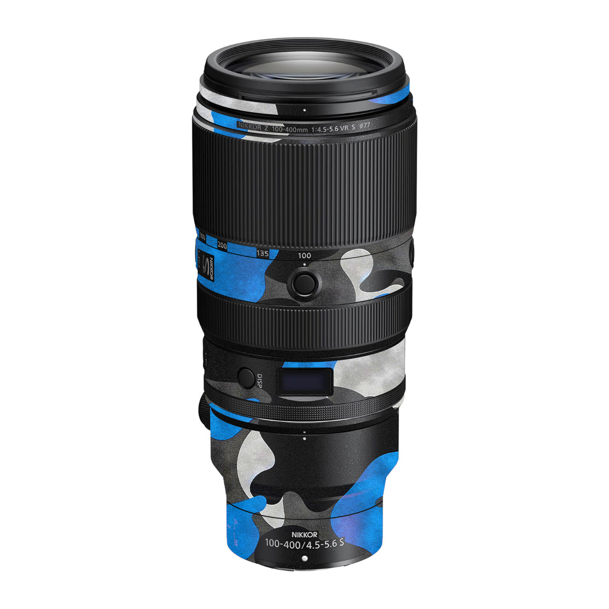 Blue Grey Camo Nikon Nikkor Z 100-400mm F/4.5-5.6 VR S Camera Lens Skin