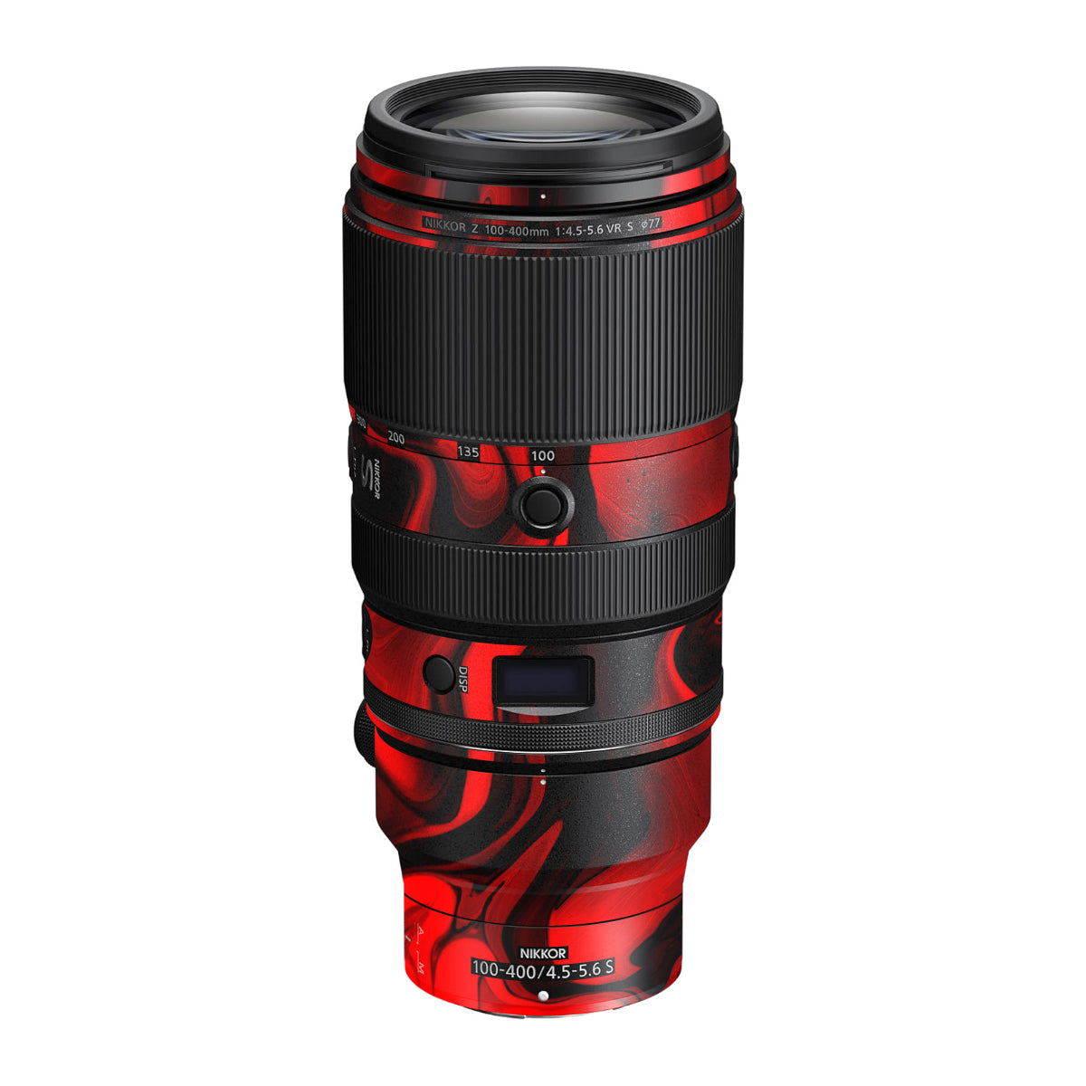 Red Lava Flow Nikon Nikkor Z 100-400mm F/4.5-5.6 VR S Camera Lens Skin