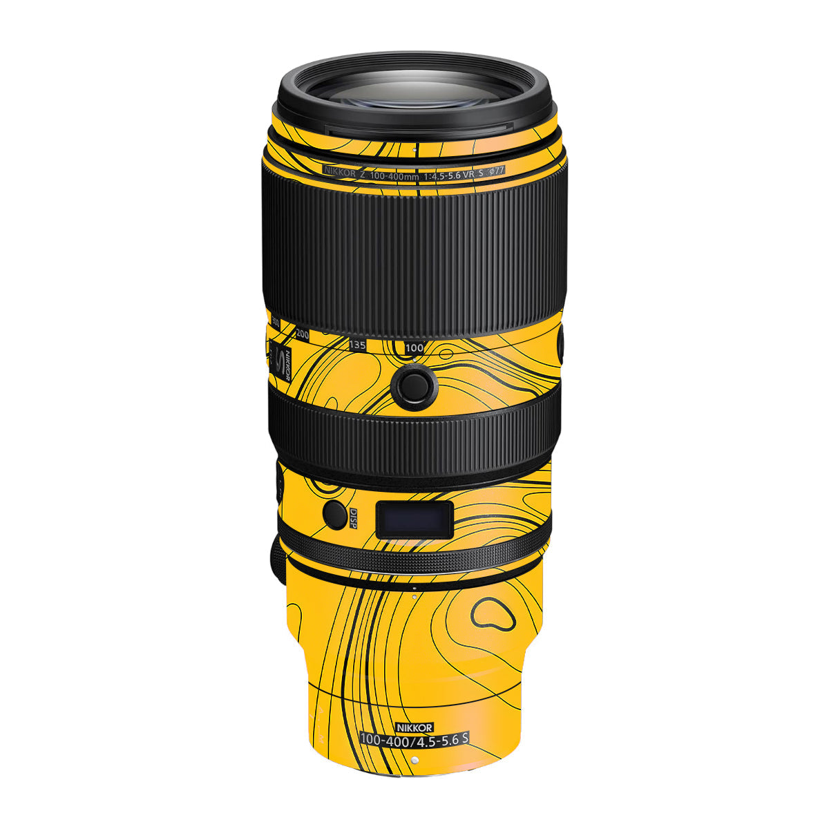 Topographic Map Pattern Nikon Nikkor Z 100-400mm F/4.5-5.6 VR S Camera Lens Skin