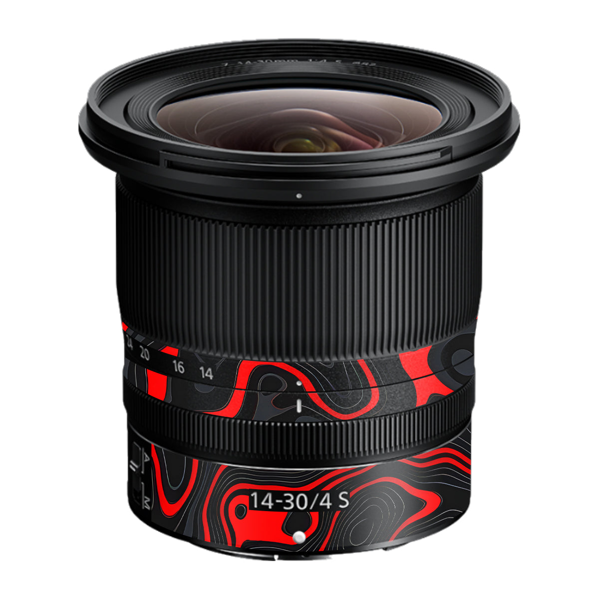 Crimson Waves Nikon Nikkor Z 14-30mm F/4 S Camera Lens Skin