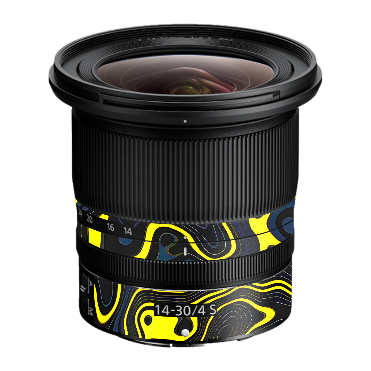 Neon Lava Contours Nikon Nikkor Z 14-30mm F/4 S Camera Lens Skin