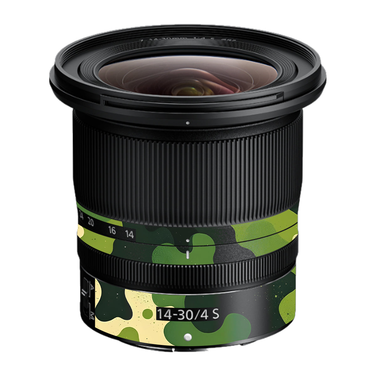 Camouflage Pattern Nikon Nikkor Z 14-30mm F/4 S Camera Lens Skin