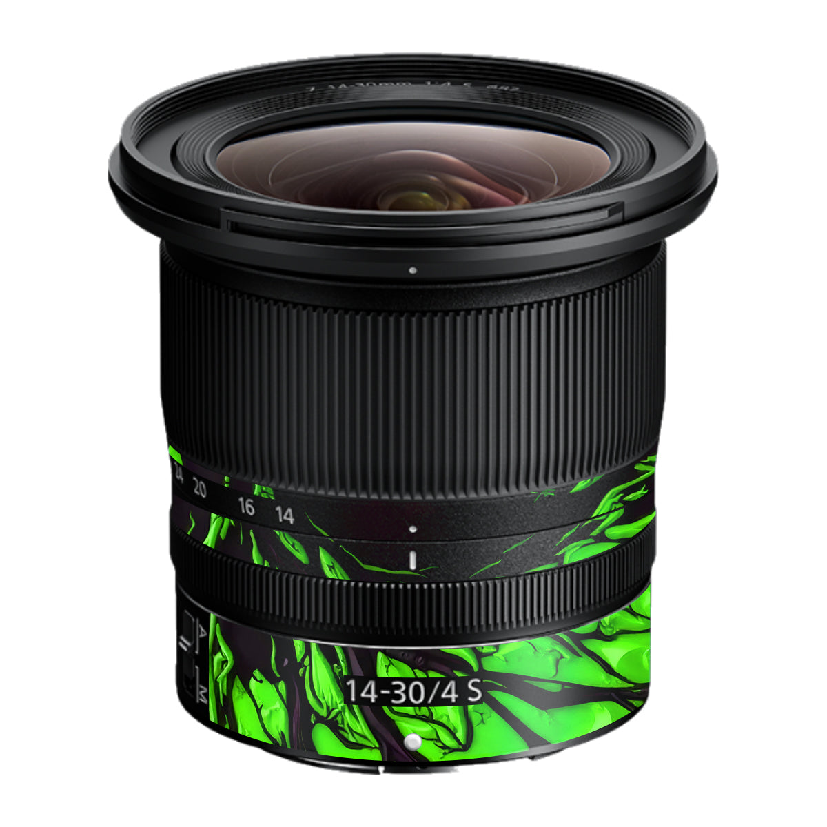 Venom Green Nikon Nikkor Z 14-30mm F/4 S Camera Lens Skin