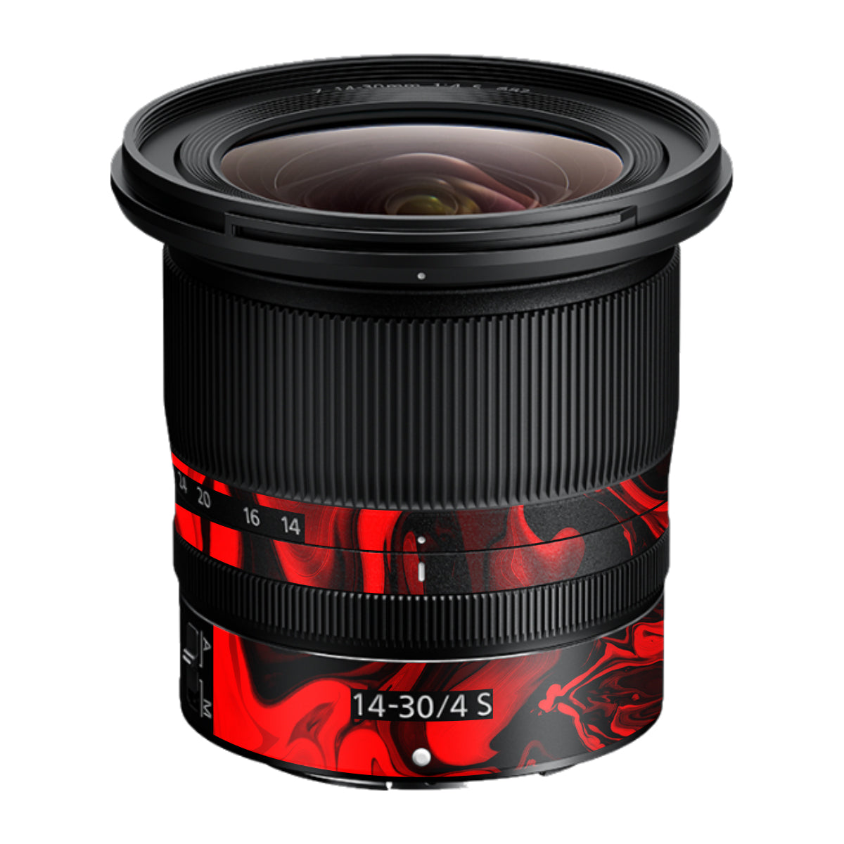 Red Lava Flow Nikon Nikkor Z 14-30mm F/4 S Camera Lens Skin