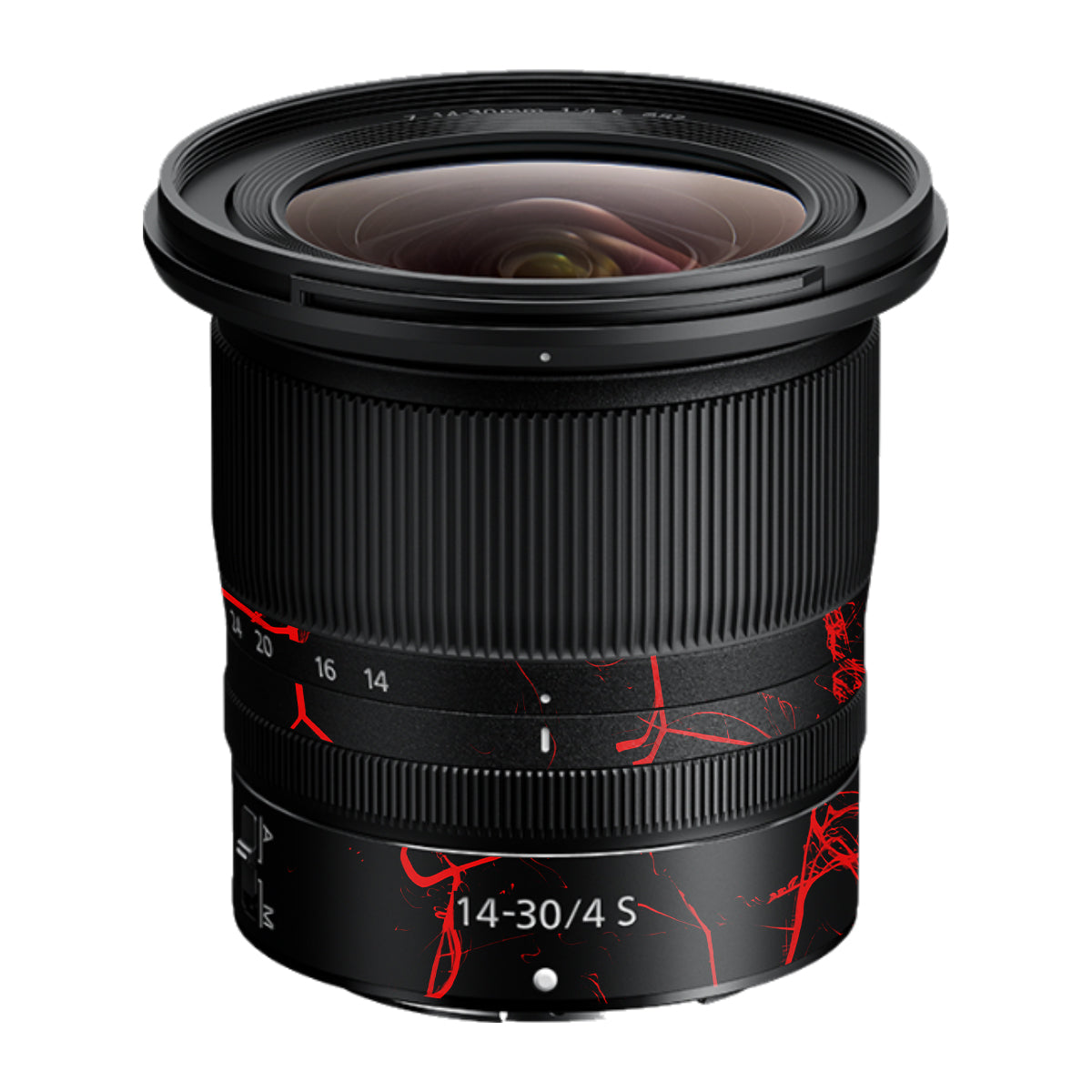 Red Neural Grid Nikon Nikkor Z 14-30mm F/4 S Camera Lens Skin