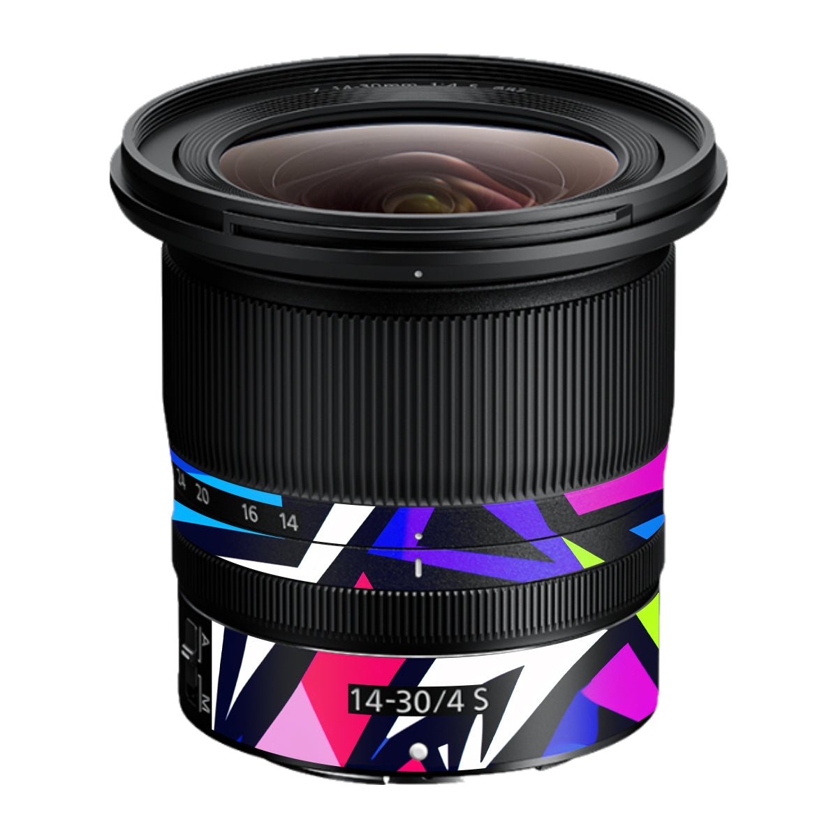 Bold Geometric Pop Nikon Nikkor Z 14-30mm F/4 S Camera Lens Skin