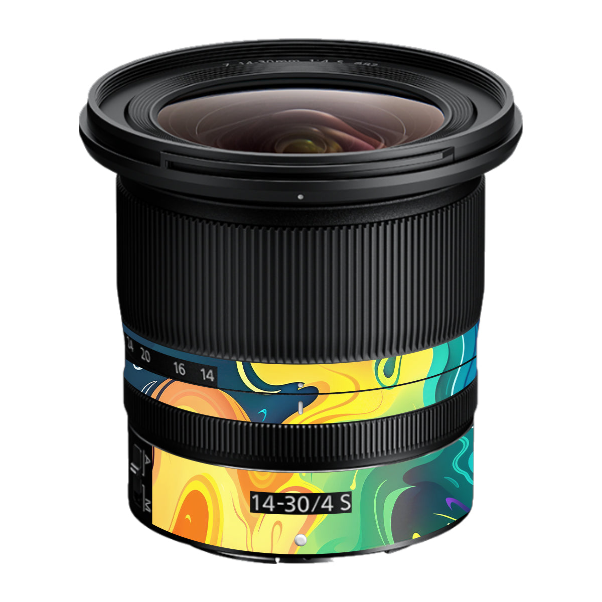 Rainbow Liquid Fusion Nikon Nikkor Z 14-30mm F/4 S Camera Lens Skin