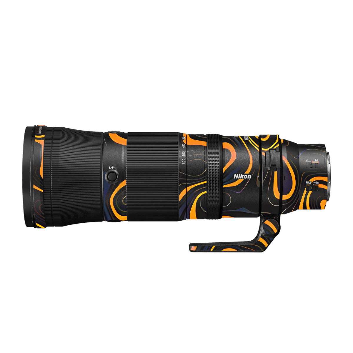 Amber Topographic Waves Nikon Nikkor Z 180-600mm F/5.6-6.3 VR Camera Lens Skin