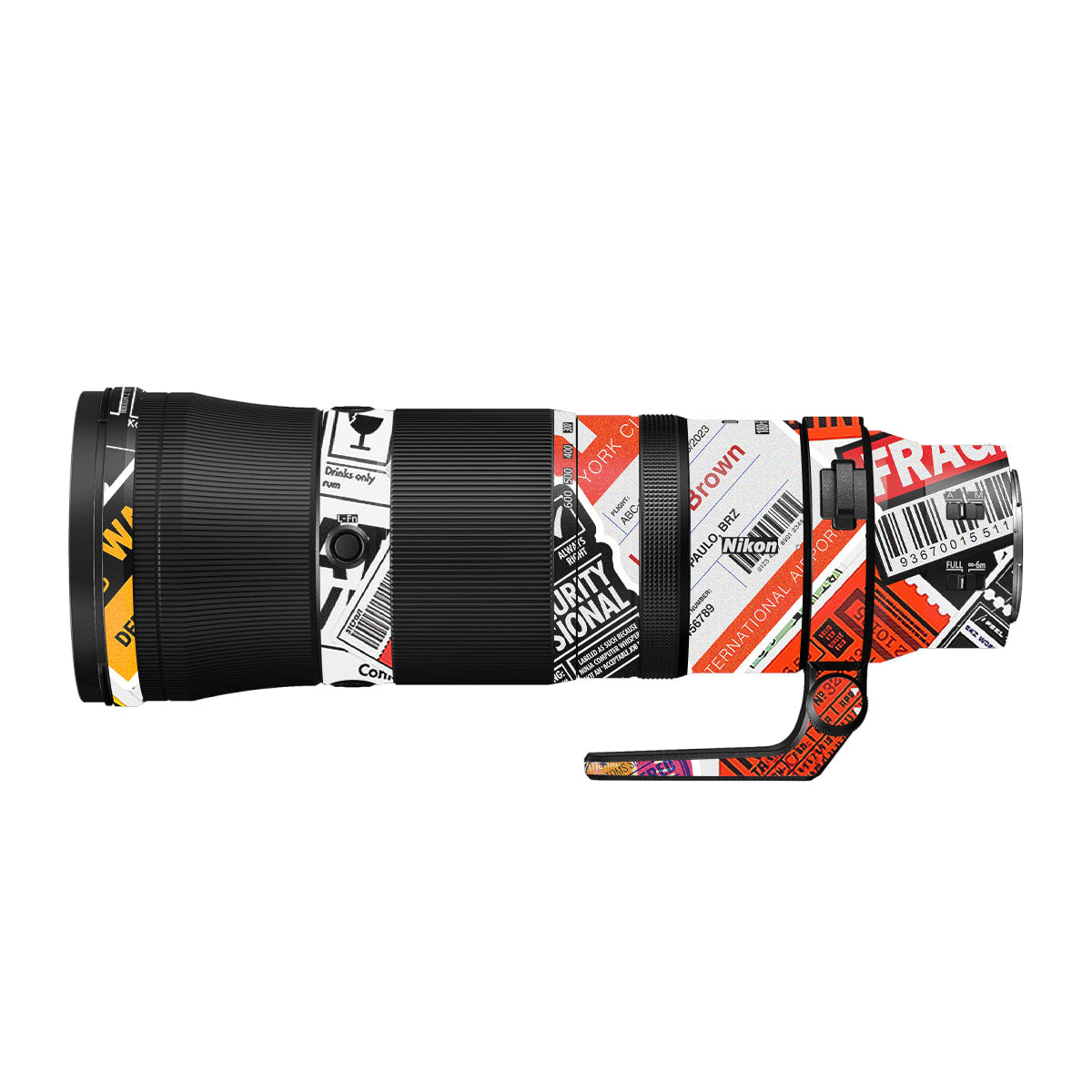 Tech Aesthetic Sticker Collage Nikon Nikkor Z 180-600mm F/5.6-6.3 VR Camera Lens Skin