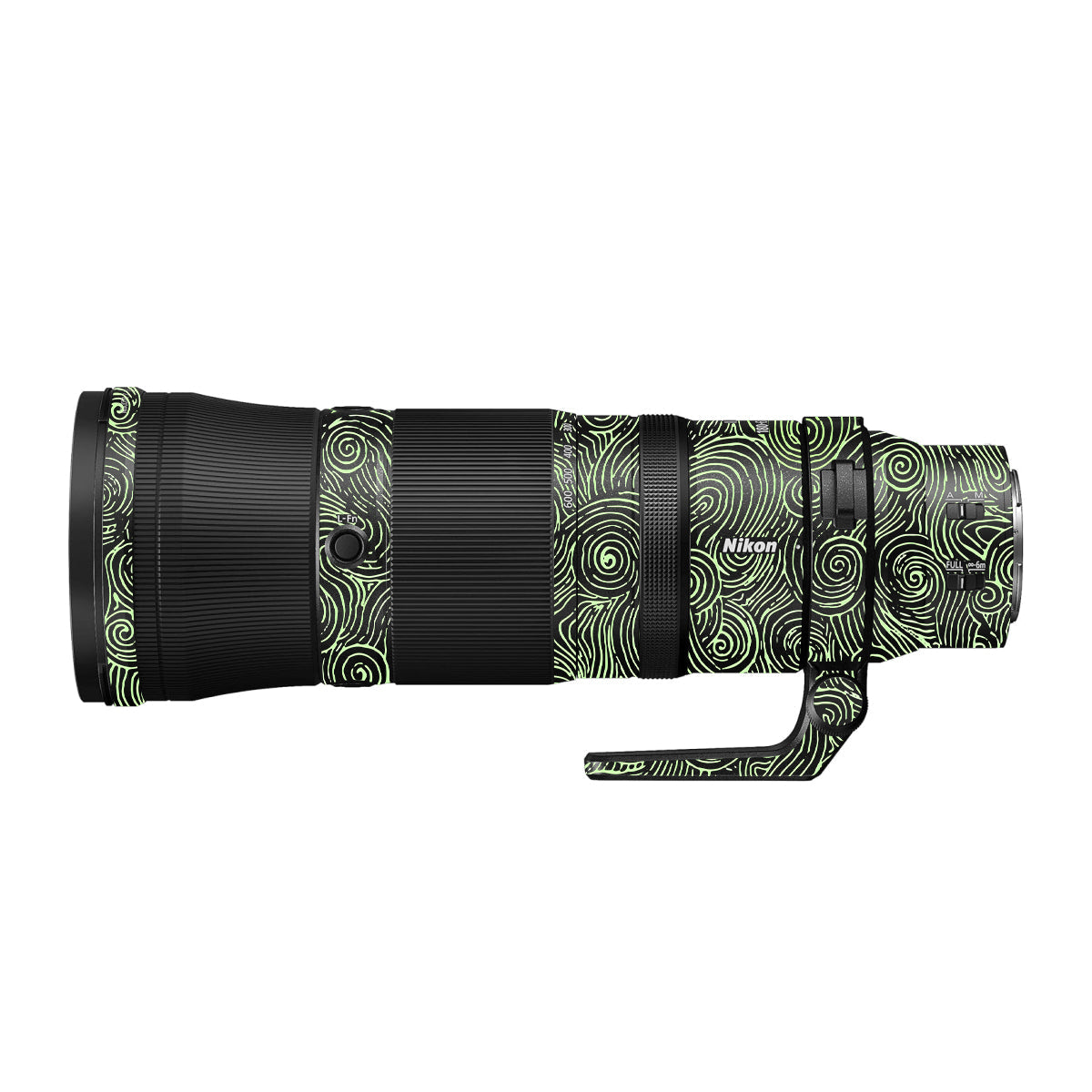 Green Spirals Nikon Nikkor Z 180-600mm F/5.6-6.3 VR Camera Lens Skin