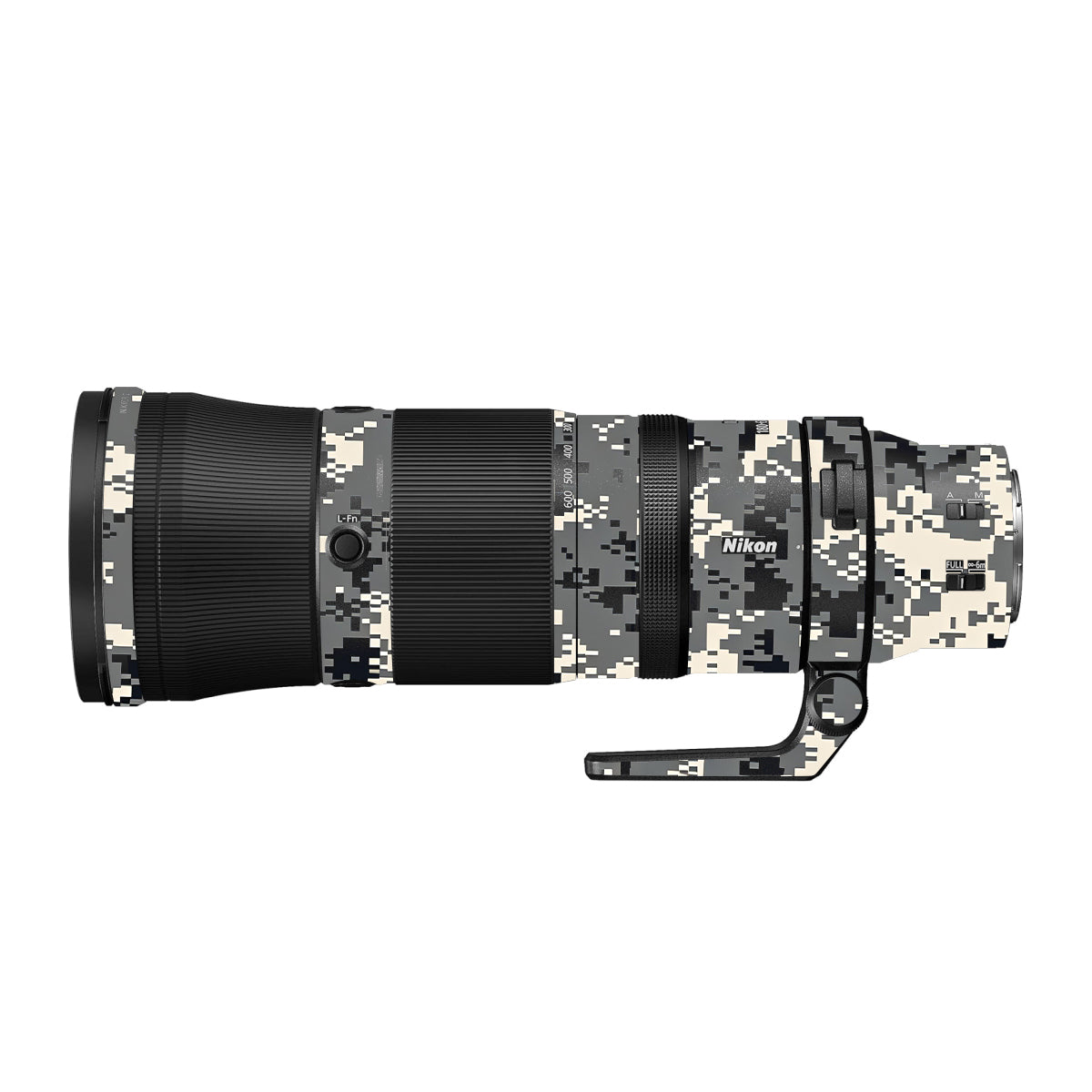 Grey Black Pixel Nikon Nikkor Z 180-600mm F/5.6-6.3 VR Camera Lens Skin