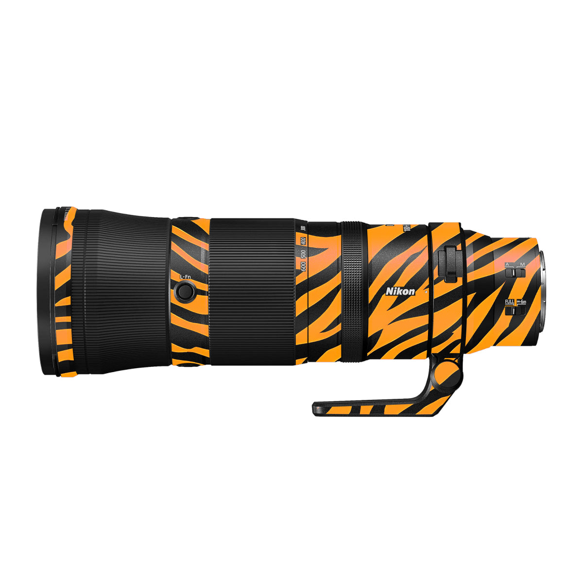 Zebra Gold Pattern Nikon Nikkor Z 180-600mm F/5.6-6.3 VR Camera Lens Skin