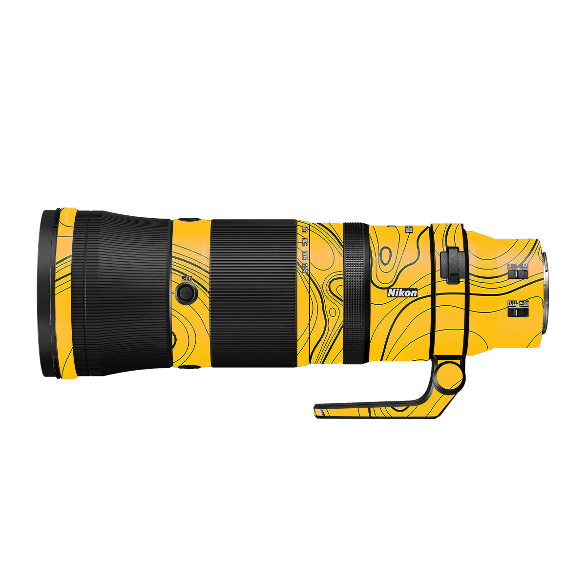 Topographic Map Pattern Nikon Nikkor Z 180-600mm F/5.6-6.3 VR Camera Lens Skin