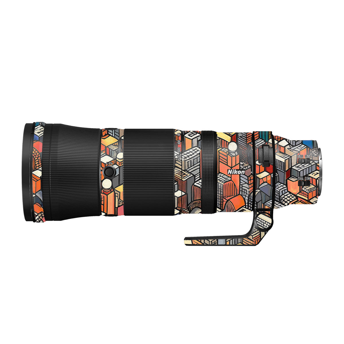 Isometric Cityscape Nikon Nikkor Z 180-600mm F/5.6-6.3 VR Camera Lens Skin