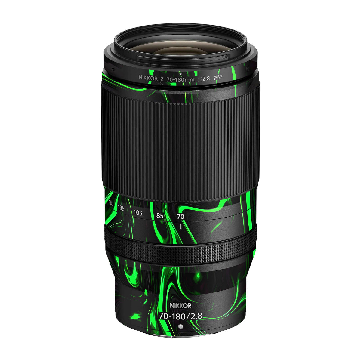 Green Liquid Pattern Nikon Nikkor Z 70-180mm F/2.8 Camera Lens Skin