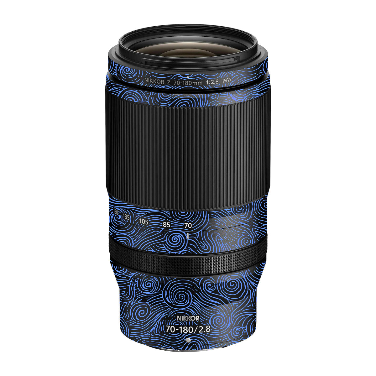 Blue Spirals Nikon Nikkor Z 70-180mm F/2.8 Camera Lens Skin