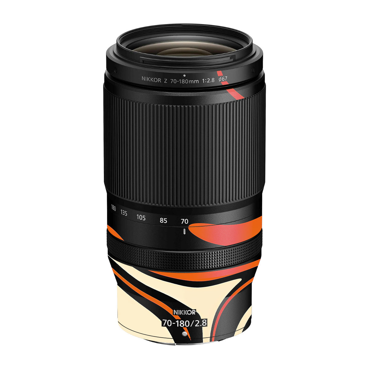 Mid-Century Abstract Swirl Nikon Nikkor Z 70-180mm F/2.8 Camera Lens Skin
