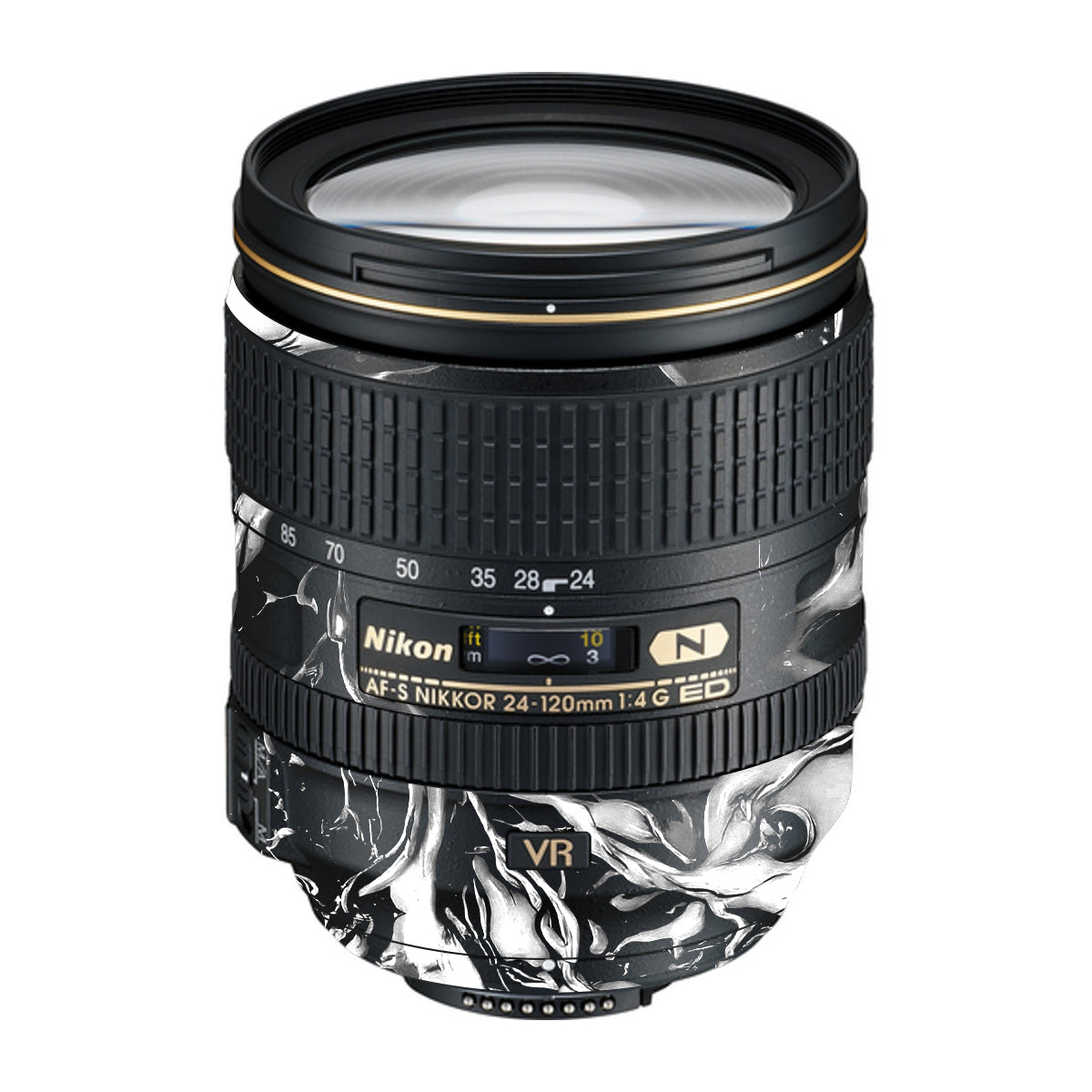 Venom Black Nikon Nikkor AF-S 24-120mm F4 G ED VR Camera Lens Skin