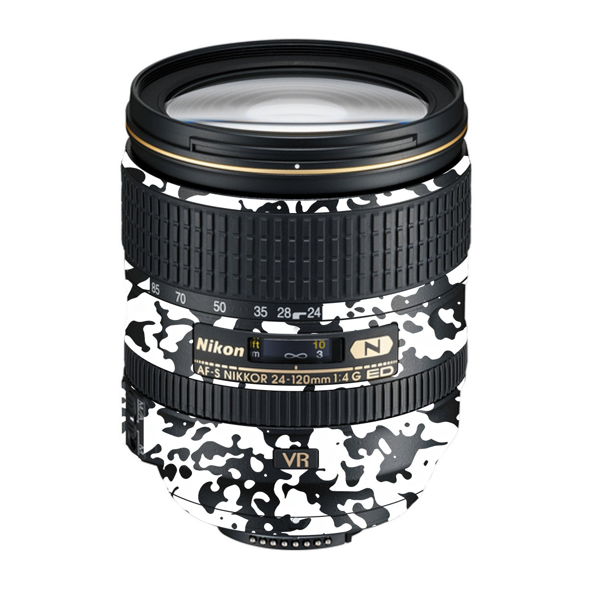 Snow Camo Nikon Nikkor AF-S 24-120mm F4 G ED VR Camera Lens Skin