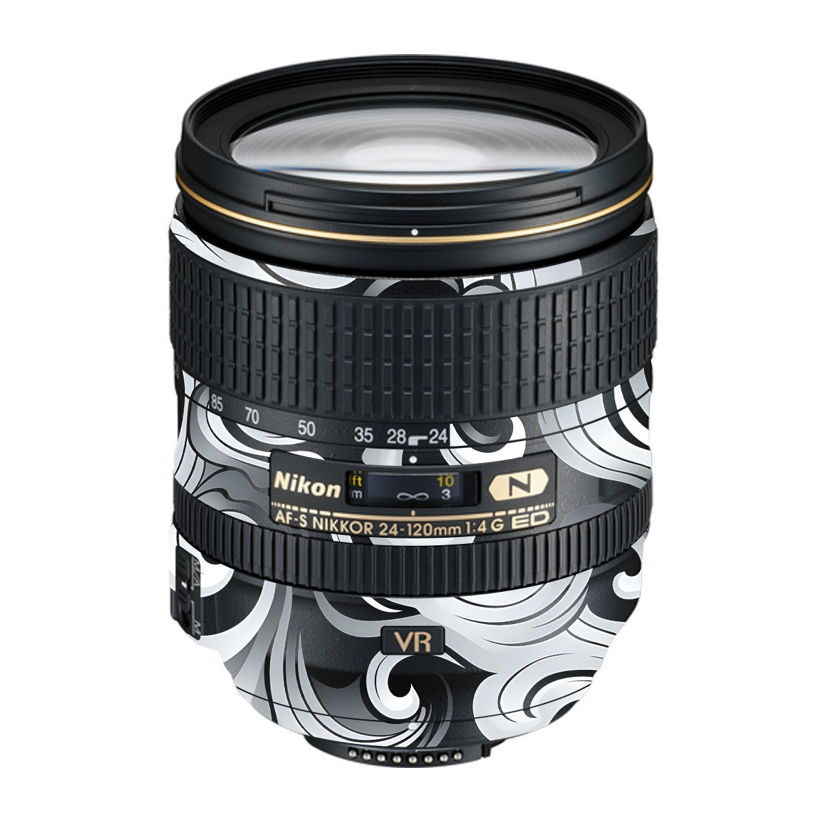 Smoke Swirl Nikon Nikkor AF-S 24-120mm F4 G ED VR Camera Lens Skin