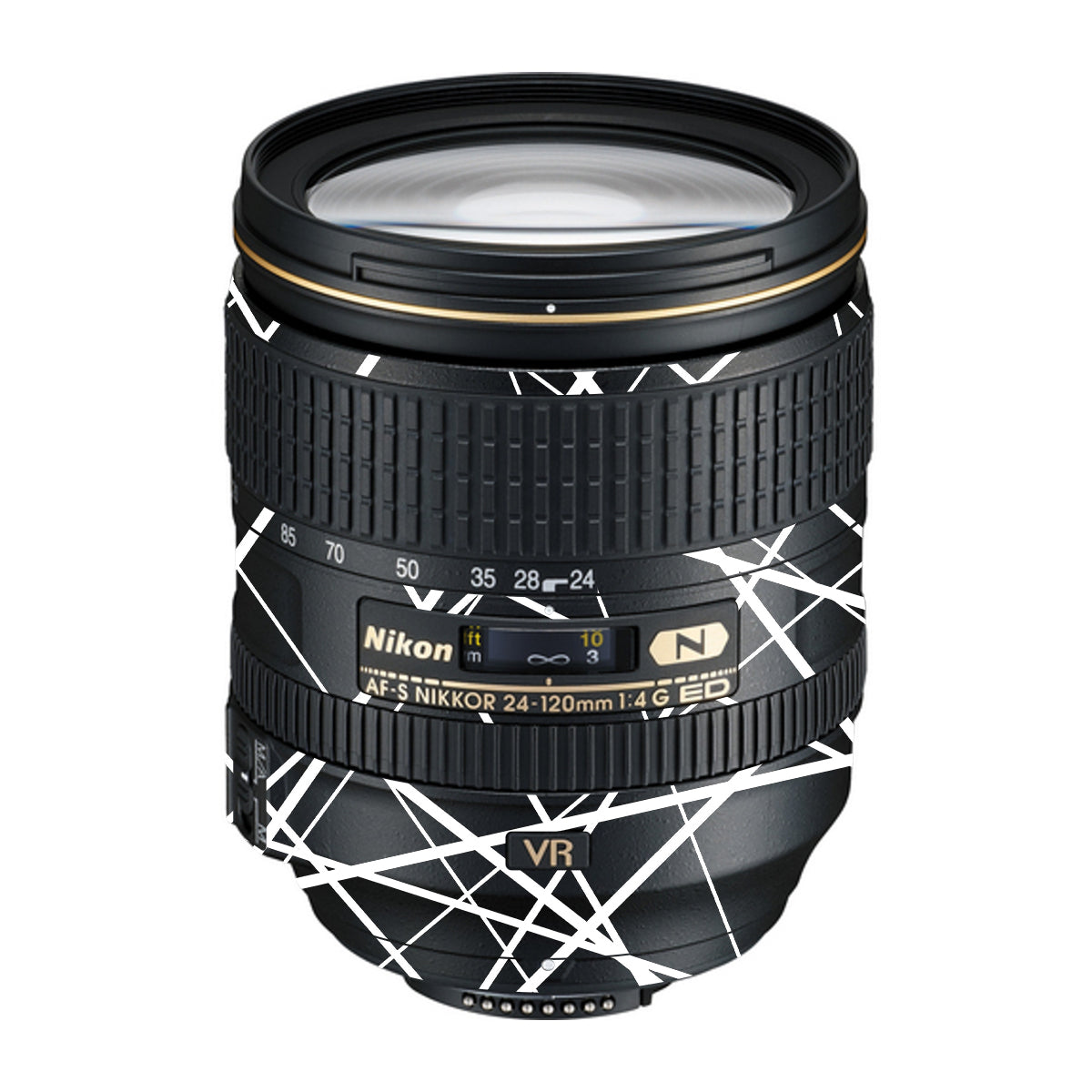 Mono Grid Nikon Nikkor AF-S 24-120mm F4 G ED VR Camera Lens Skin