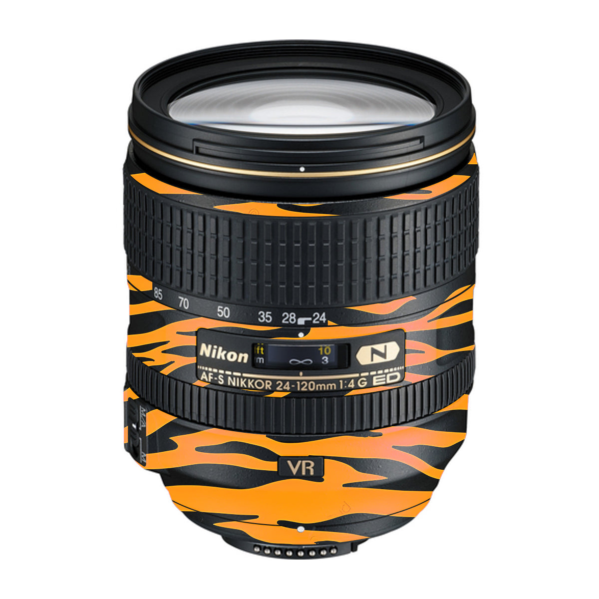 Savanna Tiger Stripes Nikon Nikkor AF-S 24-120mm F4 G ED VR Camera Lens Skin