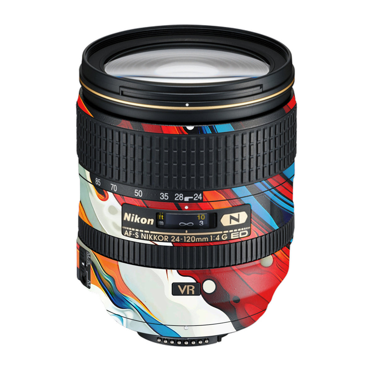 Fire & Ice Flow Nikon Nikkor AF-S 24-120mm F4 G ED VR Camera Lens Skin