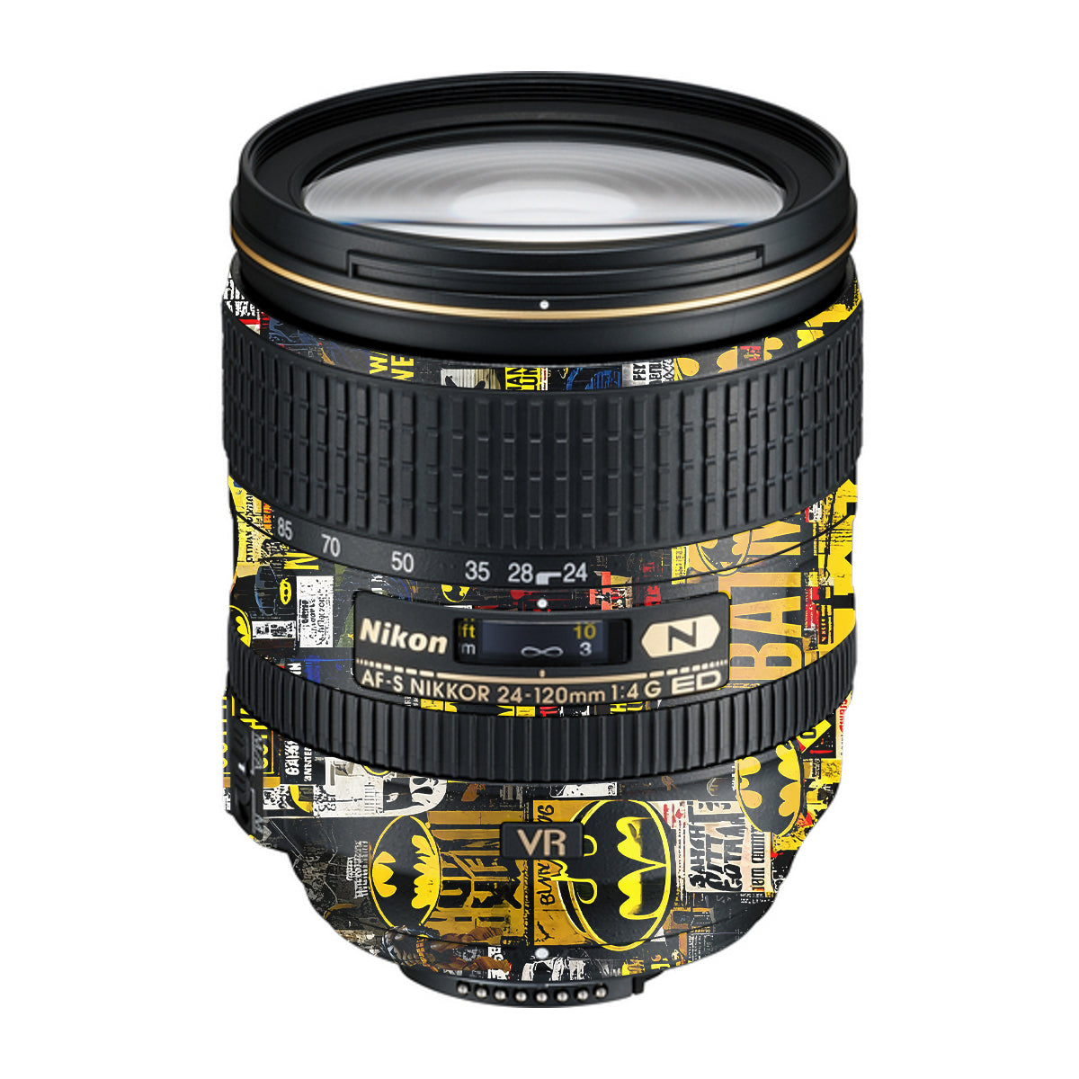 Batman Collage Nikon Nikkor AF-S 24-120mm F4 G ED VR Camera Lens Skin