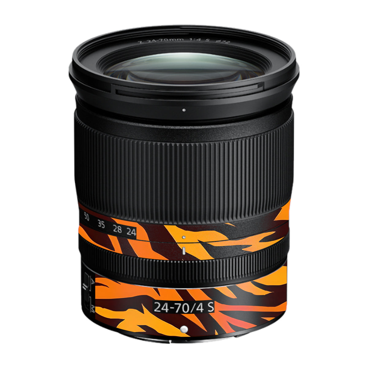 Wild Tiger Stripes Nikon Nikkor Z 24-70mm F/4 S Camera Lens Skin