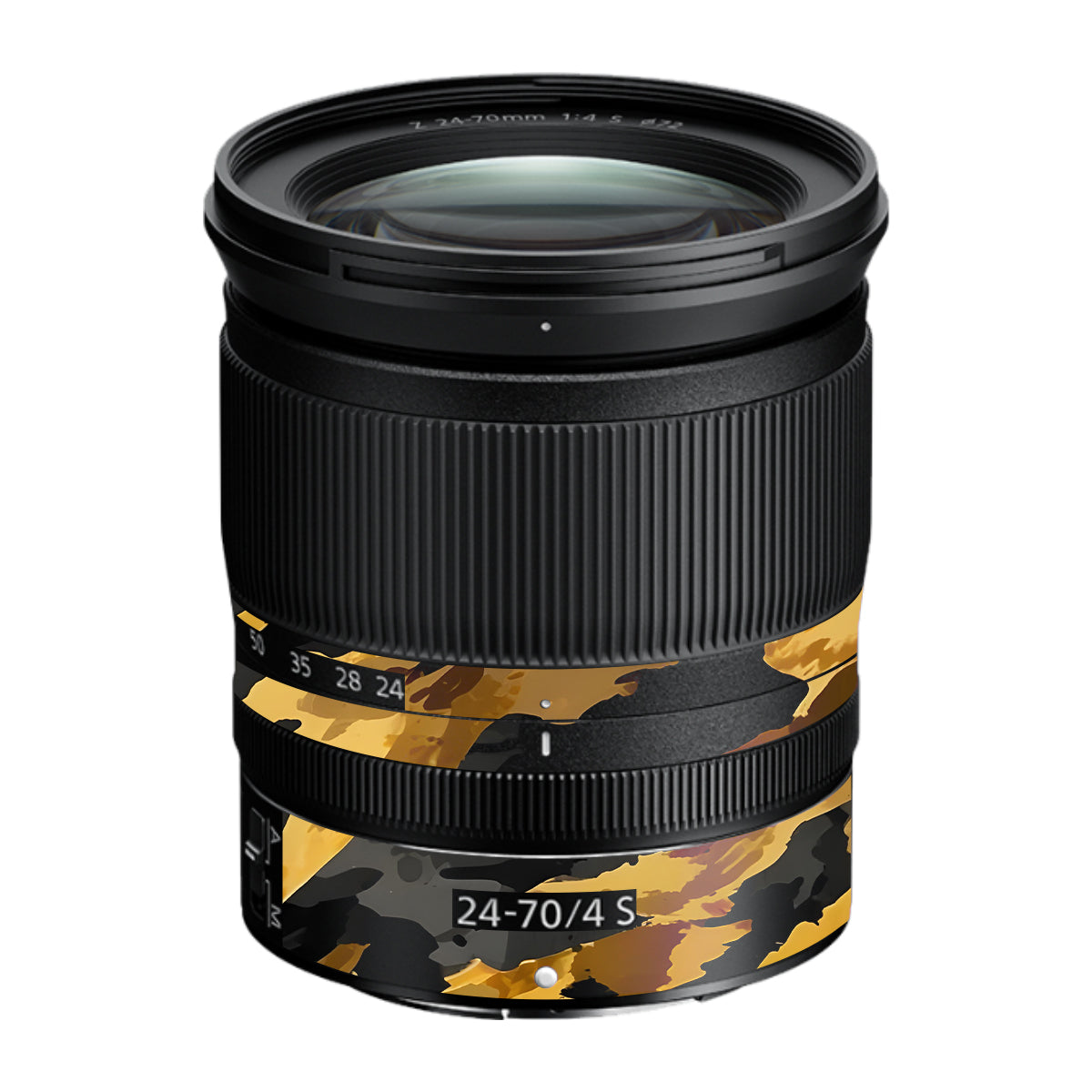 Camo Tiger Blend Nikon Nikkor Z 24-70mm F/4 S Camera Lens Skin