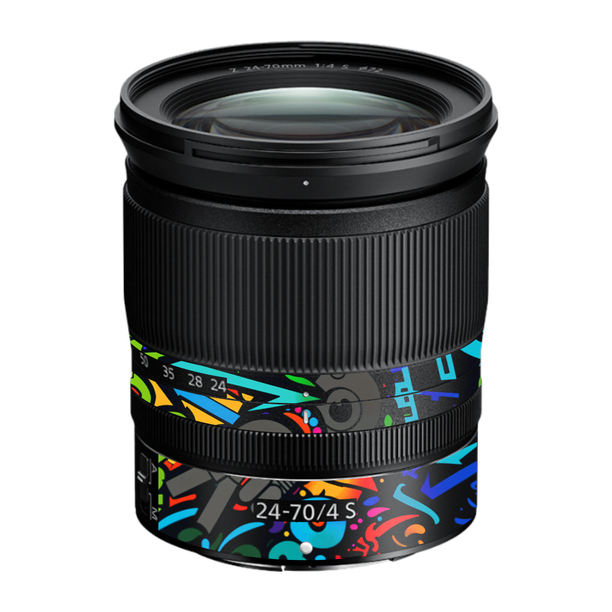 Colorful Urban Street Art Lettering Nikon Nikkor Z 24-70mm F/4 S Camera Lens Skin