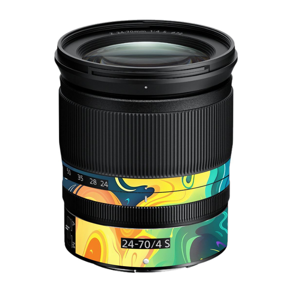 Rainbow Liquid Fusion Nikon Nikkor Z 24-70mm F/4 S Camera Lens Skin